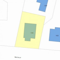 1139 Beacon St, Newton MA 02461-1157 plot plan