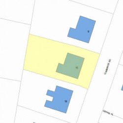 15 Cummings Rd, Newton MA  02459-1734 plot plan
