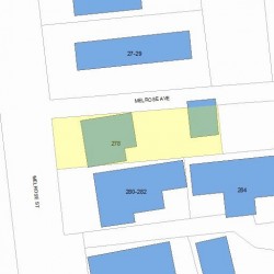 278 Melrose St, Newton MA  02466-1918 plot plan