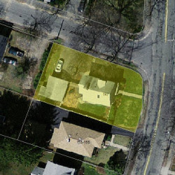 147 Cherry St, Newton MA 02465-1241 aerial view