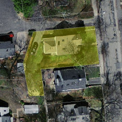 223 Melrose St, Newton MA  02466-1120 aerial view