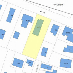 76 Boyd St, Newton MA 02458-1502 plot plan
