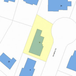 16 Shuman Cir, Newton MA 02459-2771 plot plan