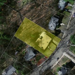 36 Oak Cliff Rd, Newton MA  02460-2325 aerial view