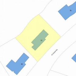 60 Oldham Rd, Newton MA 02465-2329 plot plan