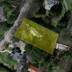 46 Exeter St, Newton MA 02465-2621 aerial view