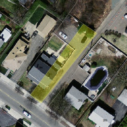 299 River St, Newton MA  02465-1437 aerial view