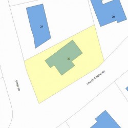 30 Dorr Rd, Newton MA 02458-2701 plot plan