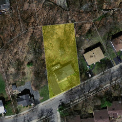 75 Thurston Rd, Newton MA  02464-1242 aerial view