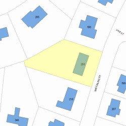 200 Brookline St, Newton MA 02459-2803 plot plan