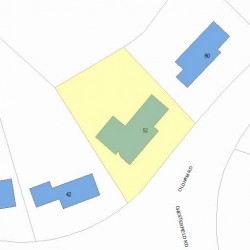 52 Oldham Rd, Newton MA 02465-2329 plot plan