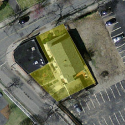 128 Linwood Ave, Newton MA 02460-1427 aerial view