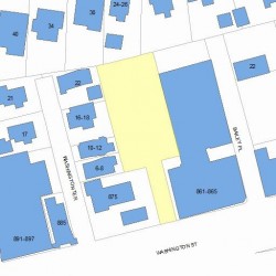 869 Washington St, Newton MA 02460-1547 plot plan