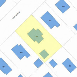 494 Watertown St, Newton MA 02460-1434 plot plan