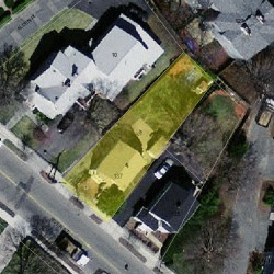 137 River St, Newton MA  02465-1453 aerial view
