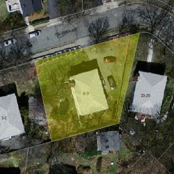 9 Columbia Ave, Newton MA 02464-1226 aerial view