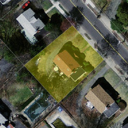 330 Woodward St, Newton MA 02468-2042 aerial view