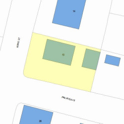18 Rowe St, Newton MA 02466-1508 plot plan