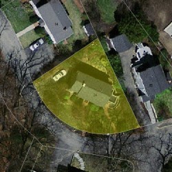 24 Aspen Ave, Newton MA  02466-3023 aerial view
