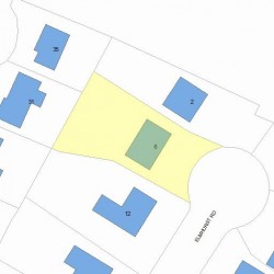 6 Elmhurst Rd, Newton MA 02458-2207 plot plan
