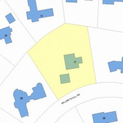 85 Baldpate Hill Rd, Newton MA 02459-2826 plot plan