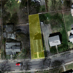 279 Webster St, Newton MA 02466-2105 aerial view