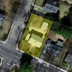 155 Woodward St, Newton MA 02461-1342 aerial view