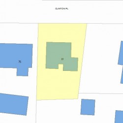 81 Clinton Pl, Newton MA 02459-1117 plot plan