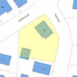 202 Auburndale Ave, Newton MA  02466-1612 plot plan