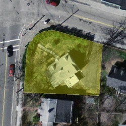 5 Dedham St, Newton MA  02461-2106 aerial view