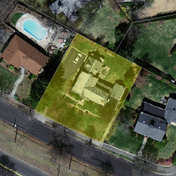 1691 Commonwealth Ave, Newton MA  02465-2827 aerial view