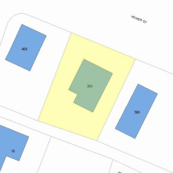 394 Homer St, Newton MA 02459-1430 plot plan