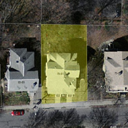 79 Madison Ave, Newton MA 02460-1904 aerial view