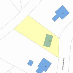 57 Hawthorne Ave, Newton MA 02466-2817 plot plan