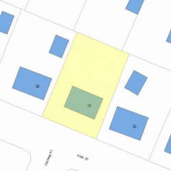 28 King St, Newton MA 02466-1204 plot plan