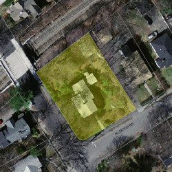 191 Allerton Rd, Newton MA  02461-1250 aerial view