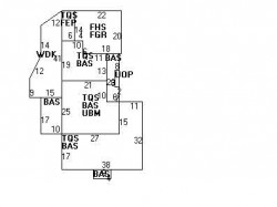 268 Woodward St, Newton MA 02468-2012 floor plan
