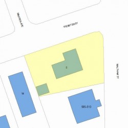 8 Webster St, Newton MA 02465-1838 plot plan