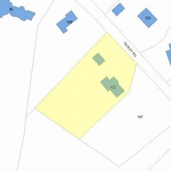133 Dudley Rd, Newton MA 02459-2830 plot plan