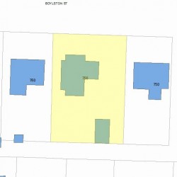 756 Boylston St, Newton MA 02461-1804 plot plan