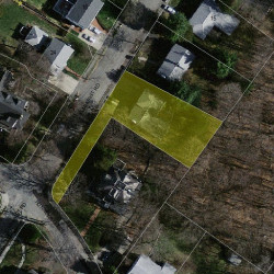 25 Elmhurst Rd, Newton MA  02458-2206 aerial view