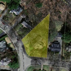 46 Collins Rd, Newton MA 02468-2236 aerial view
