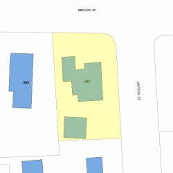 992 Beacon St, Newton MA  02459-1726 plot plan