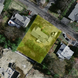 499 Dudley Rd, Newton MA  02459-2810 aerial view