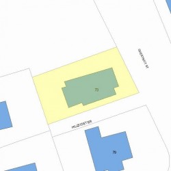 73 Chestnut St, Newton MA 02465-2529 plot plan