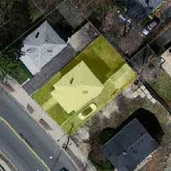 148 Waltham St, Newton MA 02465-1333 aerial view