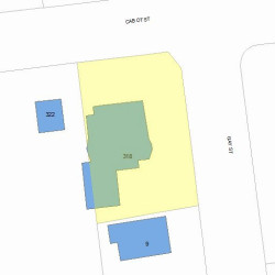 318 Cabot St, Newton MA 02460-2254 plot plan
