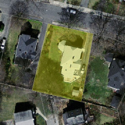 44 Woodbine St, Newton MA 02466-1809 aerial view