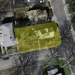 153 Harvard St, Newton MA 02460-2277 aerial view