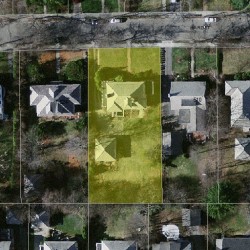 516 Ward St, Newton MA 02459-1136 aerial view